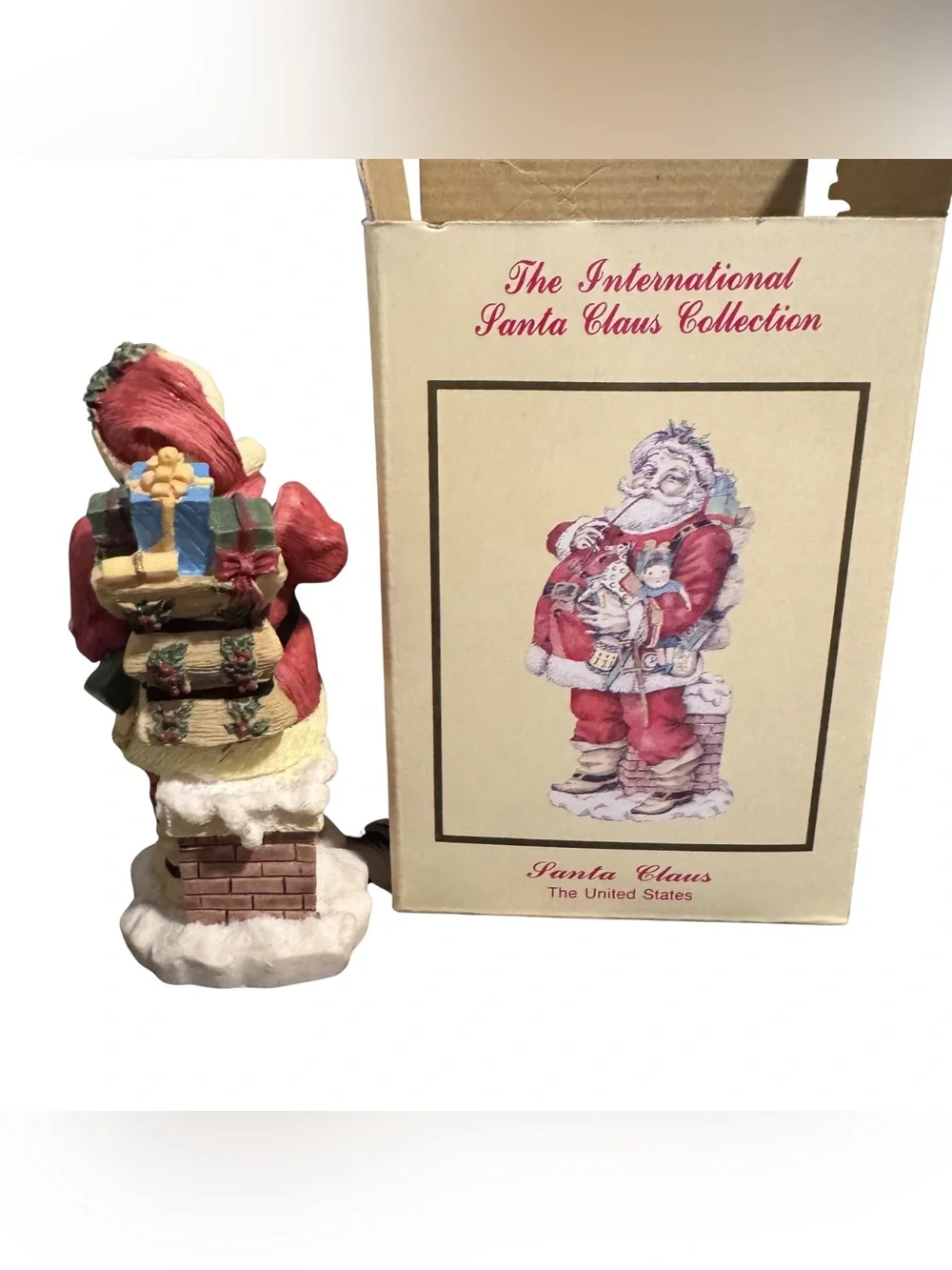 1992 International Santa Claus Collection United States Figurine w/ Original Box
